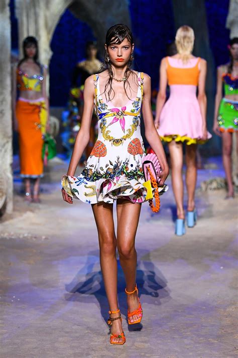 versace under the sea dress|versace sea creatures 2021.